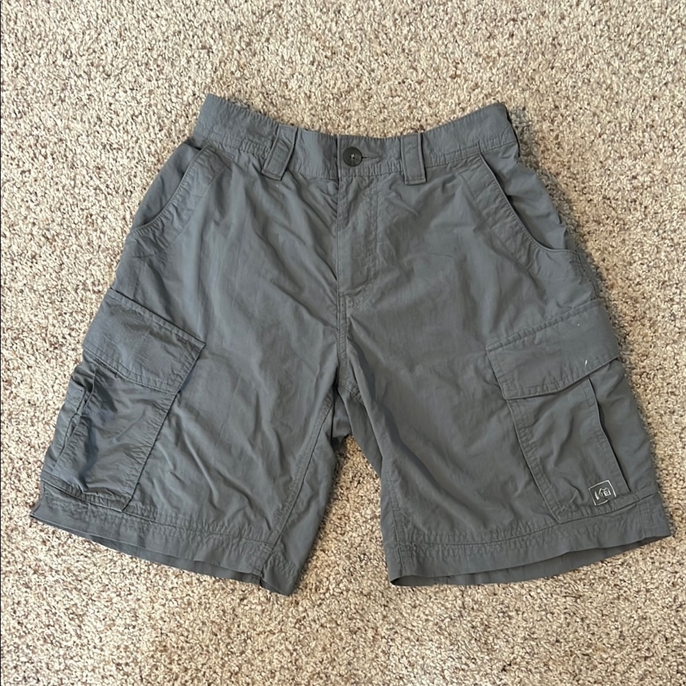 REI: Men's Gray Cargo Shorts